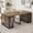 Ancient Oak, variant on BSHTI 23.62"-118" MDF Extendable Rectangular Dining Table with Metal Base, Wood Grain Top for Kitchen/Dining Room(Ancient Oak)