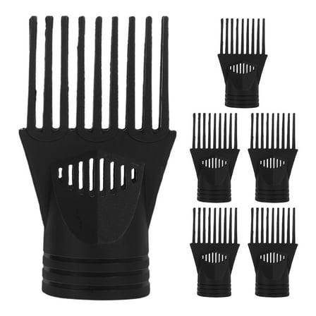 OUNONA 6pcs Universal Hair Dryer Nozzle Replacement Blow Dryer Comb Attachment Plastic Hair Styling Nozzle For Salon And Home