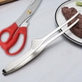thumbnail image 4 of RBCKVXZ 430 Korean Barbecue Clip Stainless Steel Pointed Food Clip Steak Barbecue Food Scissors 2Pcs Set, Kitchen Gadgets, 4 of 7