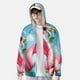 thumbnail image 2 of Fotbe Tropical Flamingo Pool Float Chaqueta con Protección Solar UPF 50+ para Hombre y Mujer, Camisa con Capucha y Bolsillos-Medium, 2 of 7