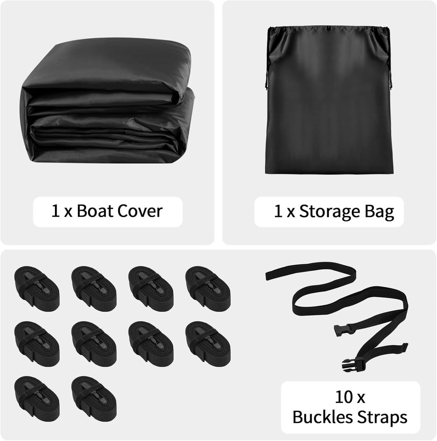 OutdoorLines Waterproof Boat Covers 17-19 Ft Long Brunei