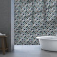 thumbnail image 3 of Walplus Peel and Stick Backsplash Arabesque Green and Blue 3D Tile Decals 24 Sheets 11" x 8", 3 of 10