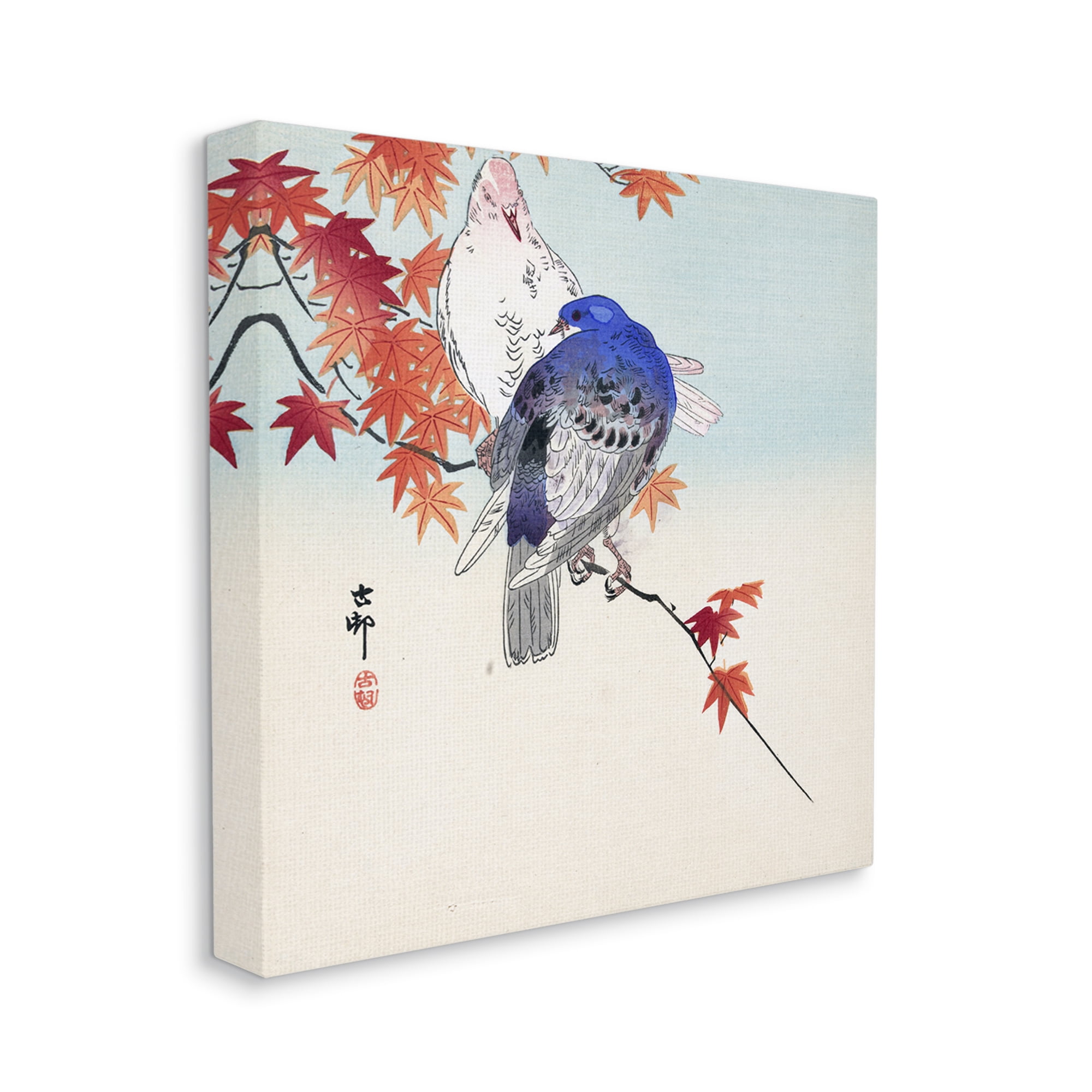 Stupell Industries Pigeons Ohara Koson Classical Painting Bird Portrait Painting Gallery Wrapped Canvas Print Wall Art, Design by one1000paintings
