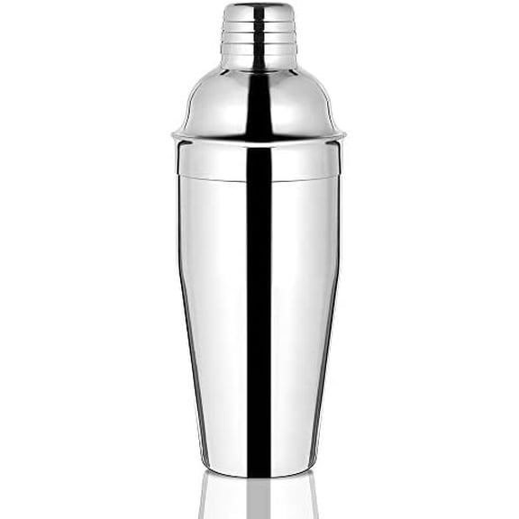 Bar Cocktail Shaker, 24 oz Martini Shaker Drink Mixer with Built-In Strainer for Bartending – Stainless Steel Bartender Shakers for Mixed Drinks Margarita Alcohol Liquor Barware Tools