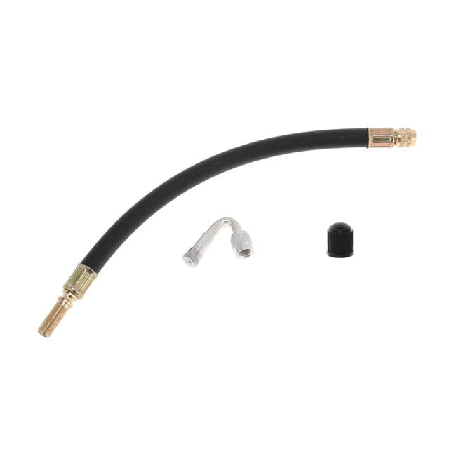 1 juego de extensión de válvula de llanta de cobre de 45 grados con plástico duradero de 250 mm para automóvil, motocicleta, RV, camión, bicicleta