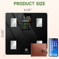 thumbnail image 3 of Arboleaf Smart Bathroom Scale, 14 Body Composition Metrics (BMI/Body Fat/Muscle Mass), Large LED Display, App Sync, 500lbs Capacity, 11.8", 3 of 10