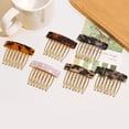 thumbnail image 4 of Peine lateral fino de 6 acetato, accesorios para el cabello pequeños de siete dientes, 4 of 4
