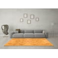 thumbnail image 3 of Ahgly Company Indoor Round Abstract Orange Modern Area Rugs, 5' Round, 3 of 4