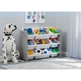 thumbnail image 3 of Delta Children MySize 9 Bin Plastic Toy Organizer, Grey, 3 of 5