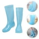 thumbnail image 2 of BRIGHTFUFU 1 par de botas de lluvia transparentes para mujer, botas de lluvia altas, botas de lluvia prácticas, 2 of 7