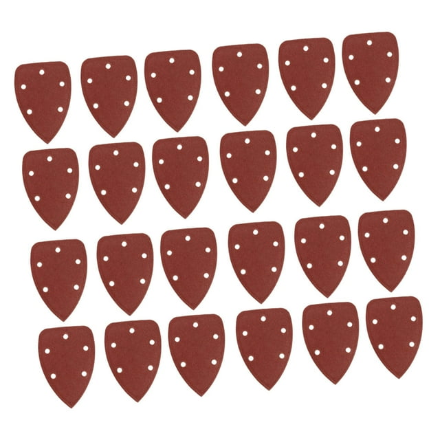 MERRYHAPY 40pcs Triangle Sandpaper Flocking Sandpaper With Durable Triangle Sanding Pad For Polishing Home