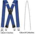 thumbnail image 5 of Little Hand Bretelles Élastiques Ajustables Robustes en Forme de X pour Hommes, 5 of 5