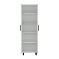 thumbnail image 2 of Dtwnek 2 Doors Storage Cabinet with 5 Inner Shelves and Handle, Perfect for Living Room, Dining Room, Kitchen, White, 2 of 5