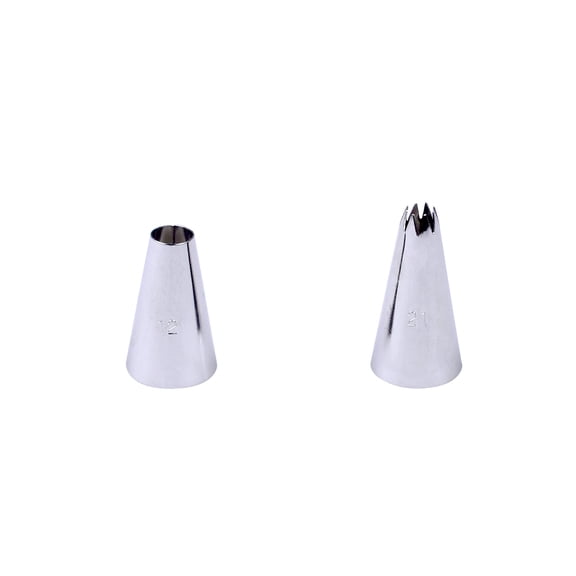 12 Pack: Round & Open Star Tip Set by Celebrate It