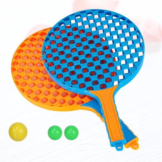 OULII Children Badminton Racket Set 3Pcs Balls for Beginners Outdoor to Carry 15.4x8.3in