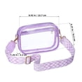 thumbnail image 2 of FOMIYES Cruzado Transparente Violeta De PVC Para Uso Diario Y Eventos Deportivos, 2 of 7
