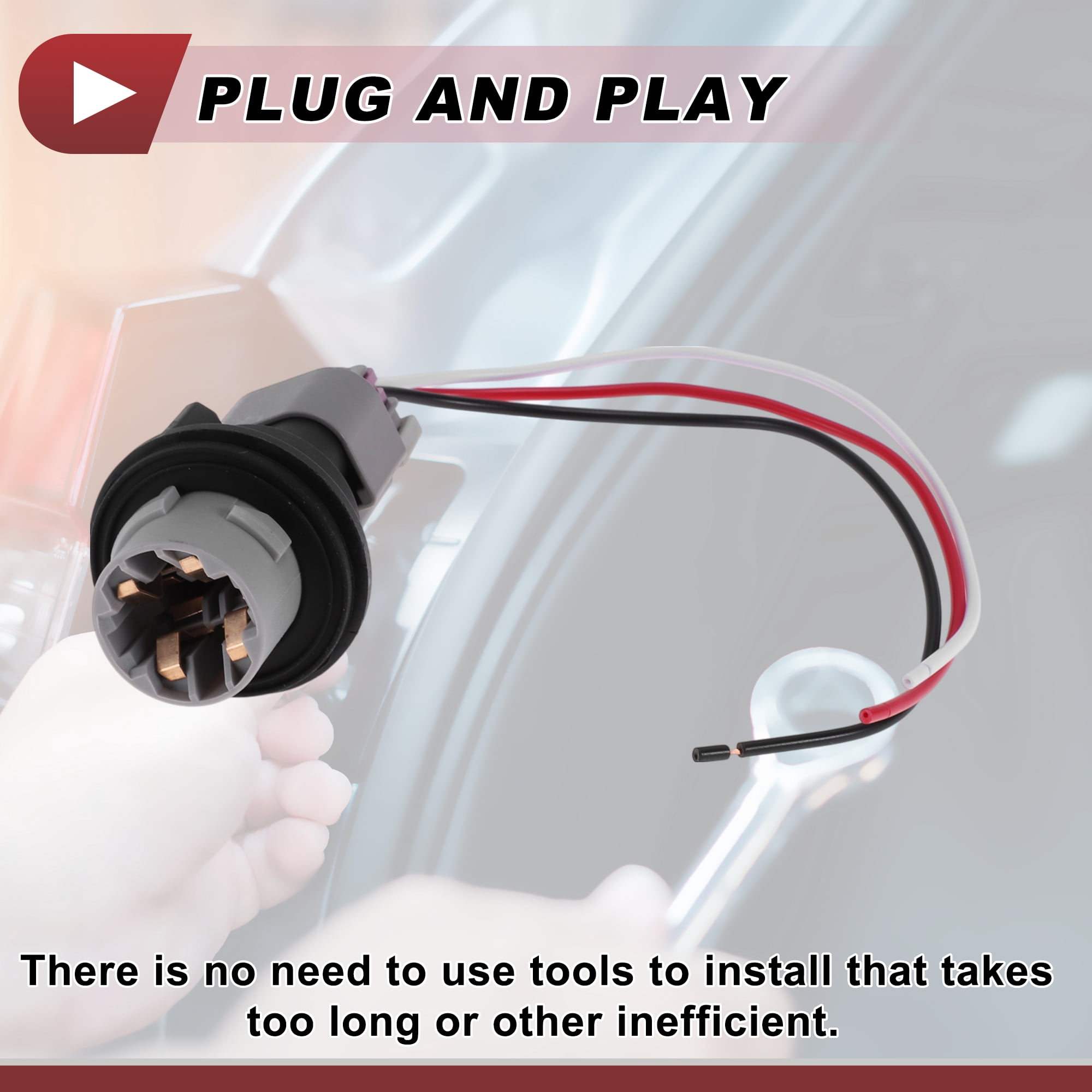 Unique Bargains Turn Signal Light Socket Wiring for Dodge for Ram 1500 09-12