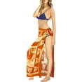 thumbnail image 2 of HAPPY BAY Women's Beachwear Summer Beach Wrap Bikini Wraps Sarong Swimwear Swim Cover up Skirt Swimsuit Pareo Coverups for Women One Size Orange_Q573, 2 of 5