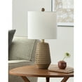 thumbnail image 5 of Livabliss Leipzig Rustic Accent Table Lamp, 20-inch, Brown with White Shade, 5 of 5