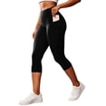 thumbnail image 2 of BUIGTTKLOP Capri Leggings for Women High Waisted Capri Leggings with Pockets for Women Belly Control Yoga Pants Women, 2 of 8