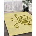 thumbnail image 3 of Ahgly Company Machine Washable Indoor Square Transitional Sun Yellow Area Rugs, 6' Square, 3 of 7