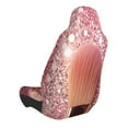 thumbnail image 2 of Honeii Makeup Brush on Pink Glitter Print Car Seat Cover,Car Interior Covers,Universal Fit Seat Protector, Compatible with Most Cars, SUVs, Trucks, and Vans, 2 of 5