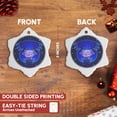 thumbnail image 3 of 3drose, Cute Astrology Cancer Zodiac Sign Blue Crab, 3 inch Snowflake Porcelain Ornament, 3 of 7