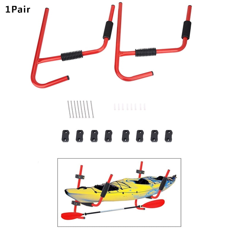 2PCS kayak Storage rack Carrier canoe Paddle tavola del supporto a parete heavy duty Steel canoe surfboard Ladder Wall Storage Holder staffa pieghevole Hanger Zerone kayak rack