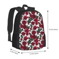 thumbnail image 3 of Vsdgher Rose Flowers Print Backpack for Women Men School Bookbag with Laptop Compartment for College Work Travel, Simple Fashion Casual Daypack, Fit 15" Laptop, 3 of 8
