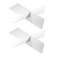 thumbnail image 1 of 2pcs X-shape Acrylic Book Racks Transparent Book Holders Book Stands Home Decor, 1 of 8