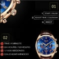 thumbnail image 5 of LIGE High End Luxury Mens Watch with Blue Face, 30M Waterproof, 5 of 8