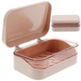 thumbnail image 6 of HOOWIFFY Pink ABS Soap Box Holder Container 1Pcs for Bathroom and Kitchen with Simple Look Design, 6 of 8
