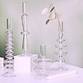 thumbnail image 3 of Modern Glass Candleholder Nordic Home Decor Clear Glass Candle Holder Candlelight Home Decoration Ornaments Candel Holder, 3 of 10