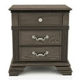 thumbnail image 6 of Furniture of America Charo 3pc Gray Wood Bedroom Set-King + 2 Nightstands, 6 of 11