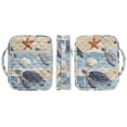 thumbnail image 7 of TSOVTHRID Sea Turtle Starfish Seashell Print Bible Carrying Case for Women Men, Bible Cover with Multi Pockets, Quilted Carrying Book Case Church Bag, 10.6 x 8.3 x 2.2 Inch, 7 of 7