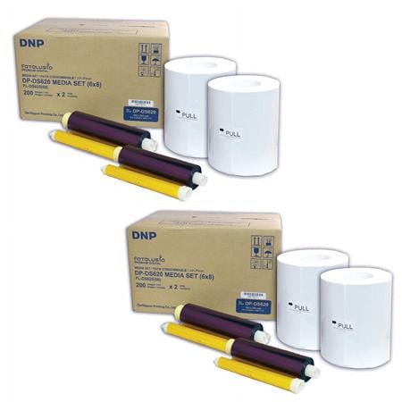 UPC: 0840014191406 | 2x 6×8  Dye Sub Media for DS620A Printer  400 Prints Per Roll  2 Piece