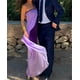 thumbnail image 4 of Vestido largo sin mangas con espalda descubierta para mujer, traje Sexy de corte Irregular, color morado, elegante, a la moda, para fiesta y cena, novedad de verano, 2024, 4 of 5