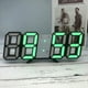 thumbnail image 2 of Reloj despertador digital Reloj de pared LED 3d de diseño moderno, 2 of 5