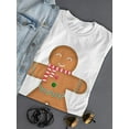 thumbnail image 3 of Gingerbread Man T-Shirt Women -SPIdeals Designs, Female Large, 3 of 4