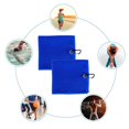 thumbnail image 3 of 2 toallas absorbentes de sudor, de secado rápido, de microfibra, para yoga, fitness, entrenamiento, correr, gimnasio azul zafiro, 3 of 5