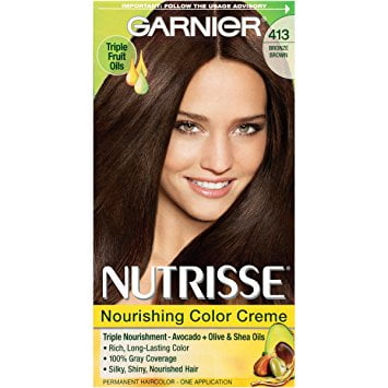 Garnier Nutrisse Permanent Haircolor Bronze Brown 413 1 0 Ea Pack Garnier Nutrisse Permanent Haircolor Bronze Brown 413 1 0 Ea Pack Of 6