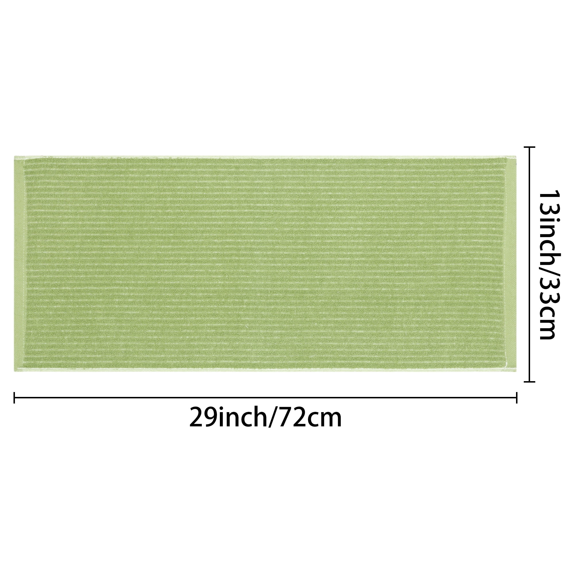 Unique Bargains 4 Pcs Hand Towels Absorbent Towel Green 13" x 29"