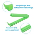 thumbnail image 4 of Sealing Clips 3.5 Inch, 20 Pack Reusable Plastic Bag Clamp Sealer for Food Storage, Green, 4 of 5