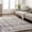 Charcoal, Cream, Peach / Bogtong, variant on Hauteloom Ampusungan Modern Moroccan Medallion Farmhouse Hallway, Entryway Runner Rug - High Low - High Pile Long Carpet - Cream, Beige, Brown, Beige - 2'7" x 7'3"