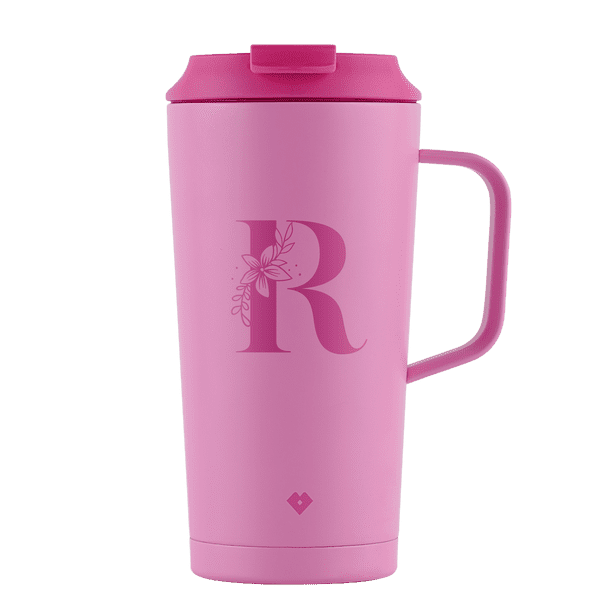 Termo Café Iniciales Nelly Rosa Letra R LuckyLy 500ML