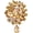 Champagne Tear Drop, variant on Vintage Crystal Flower Bouquet Brooch, Large Multicolor Floral Lapel Pin for Suits, Coats & Handbags – Formal Party Accessory for Adults