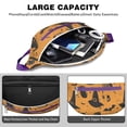 thumbnail image 4 of Fanny Pack Witch Hat Halloween Pattern Waist Pack Bag,Running Cross Bag,Waterproof Large Fanny Packs for Women Men for Travel Running Hiking Cycling, 4 of 6