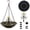 Gray, variant on Solar Cascade Hanging Bird Bath Fountain, Outdoor Hanging Bird Bath with Solars Pump & Water Bowl, Hummingbird Feeders for Outdoors Garden Yard Patio Decoration