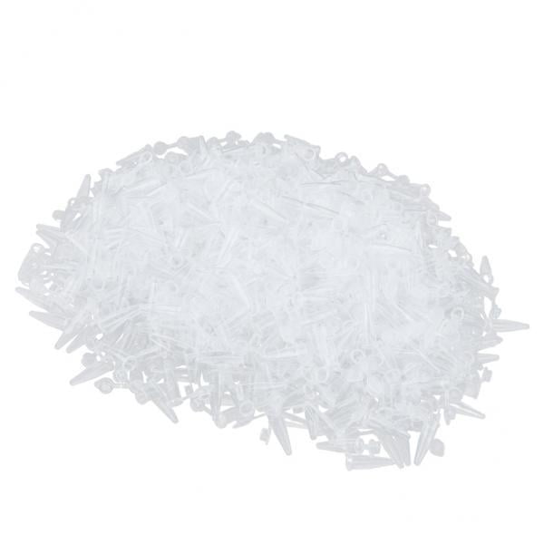 2x Tubo de Microcentrífuga de Plástico Premium con Tapa a , Capacidad de 0,2 Ml (paquete ) Cola Tubo de ensayo de microcentrífuga