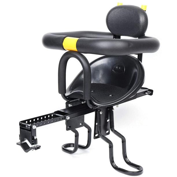 Miumaeov Child Bike Seat with Foot Pedal, Front Mounted Child Bicycle